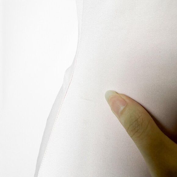 Pastel Pink Knit Pleated Bodycon Midi Side Slit Cocktail Casual Dress Size S/M - Picture 6 of 6